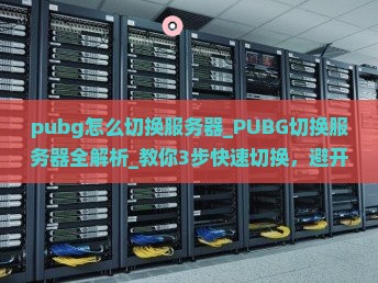 pubg怎么切换服务器