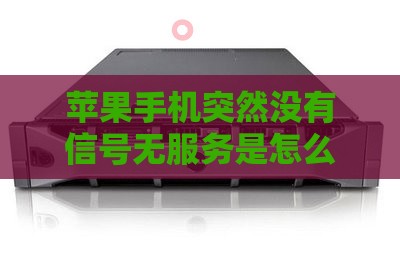 苹果手机突然没有信号无服务是怎么回事