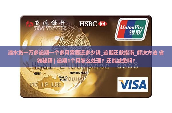 滴水贷一万多逾期一个多月需要还多少钱