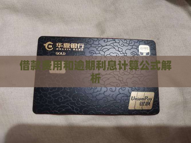 借款费用和逾期利息计算公式解析