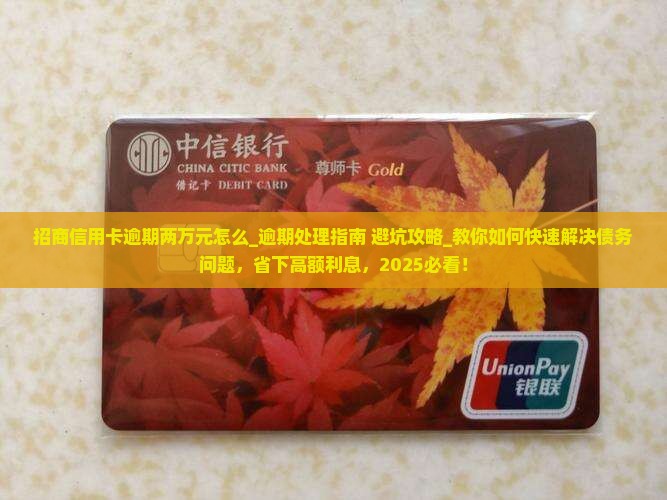 招商信用卡逾期两万元怎么办理